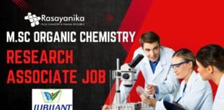M.Sc Organic Chemistry Research Associate Job Jubilant Biosys