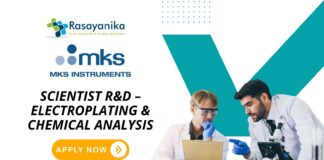 MKS Hiring Scientist R&D – Electroplating & Chemical Analysis- Apply Now 