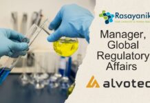 Manager, Global Regulatory Affairs at Alvotech | Apply Now