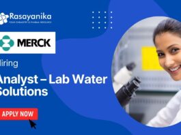 Merck Hiring: Analyst – Lab Water Solutions Job in Bangalore- Apply Now 