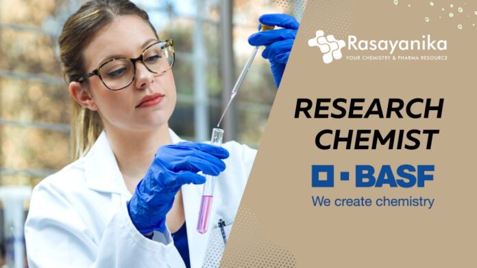 Research Chemist at BASF India – Apply Now