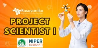 NIPER-G Recruitment 2025 Project Scientist I - PhD Chemistry
