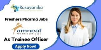 Freshers Pharma Jobs at Amneal Pharmaceutics