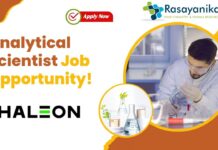 Analytical Scientist Job Opportunity!