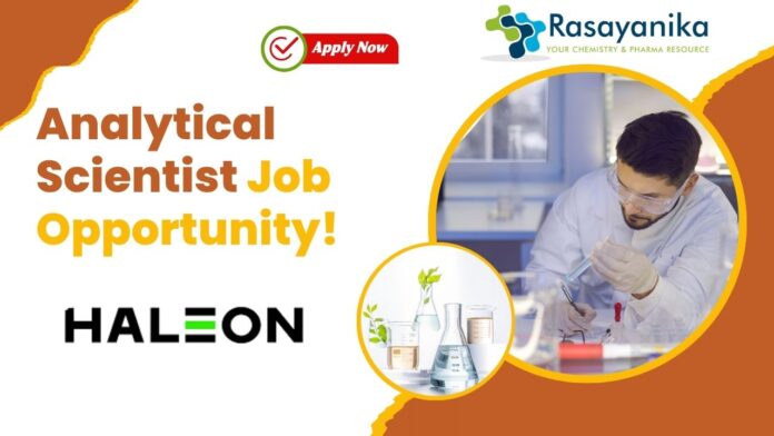 Analytical Scientist Job Opportunity!