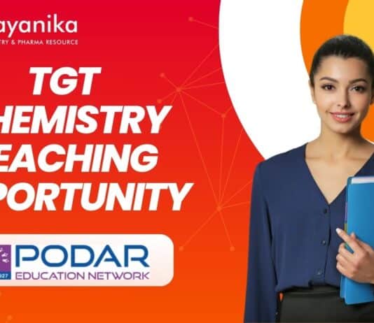 TGT Chemistry Teaching Opportunity