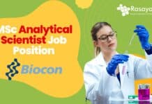 MSc Analytical Scientist Job Position