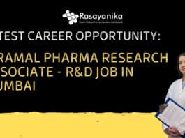 Latest Career Opportunity: Piramal Pharma Research Associate - R&D Job in Mumbai- Apply Now 