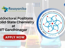 Postdoctoral Positions in Solid-State Chemistry at IIT Gandhinagar