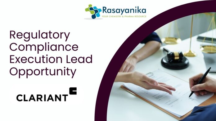 Regulatory Compliance Execution Lead Opportunity