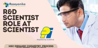 R&D Scientist Role at PI Health Scientist - MSc Organic Chemistry, Process Chemistry Apply Now!