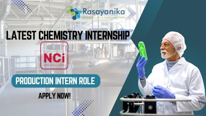 Chemistry Internship at National Chemical Industries