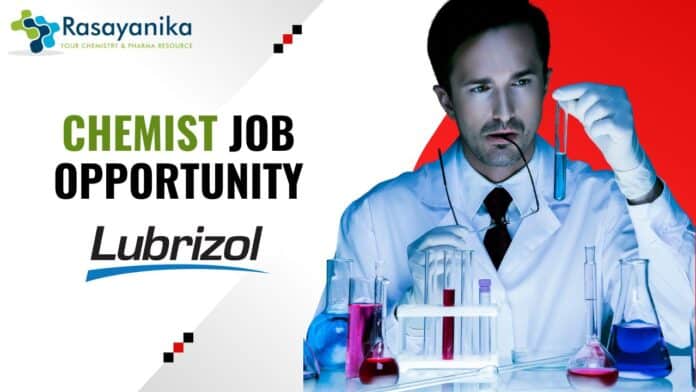 Chemist JOB Opportunity