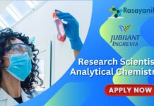 Research Scientist Analytical Chemistry Job at Jubilant Ingrevia- Apply Now