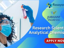 Research Scientist Analytical Chemistry Job at Jubilant Ingrevia- Apply Now