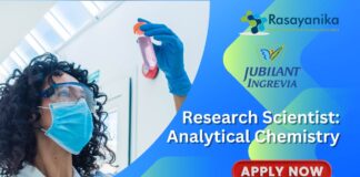 Research Scientist Analytical Chemistry Job at Jubilant Ingrevia- Apply Now