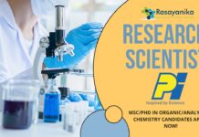 Research Scientist at PI Industries - MScPhD in OrganicAnalytical Chemistry Candidates Apply Now!