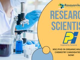 Research Scientist at PI Industries - MScPhD in OrganicAnalytical Chemistry Candidates Apply Now!
