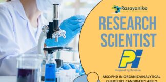 Research Scientist at PI Industries - MScPhD in OrganicAnalytical Chemistry Candidates Apply Now!