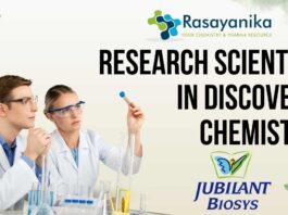 Research Scientist in Discovery Chemistry Jubilant Biosys Hiring