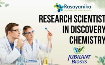 Join Jubilant Biosys – Research Scientist & Senior Research Scientist Roles Research Scientist in Discovery Chemistry Jubilant Biosys Hiring