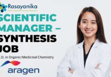 Scientific Manager – Synthesis Job at Aragen Apply Now