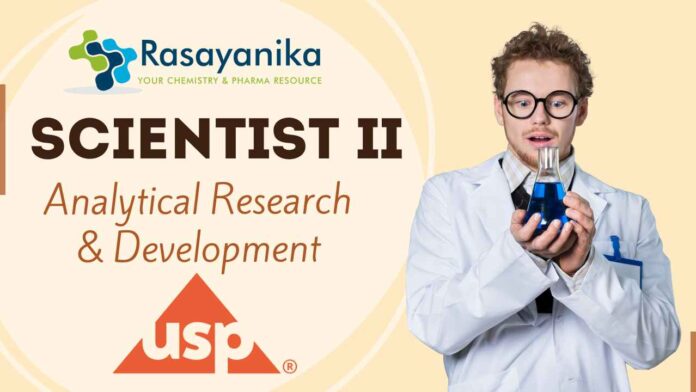 Scientist II - Analytical Research & Development USP Careers