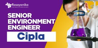 Senior Environment Engineer Job at Cipla – Apply Now!