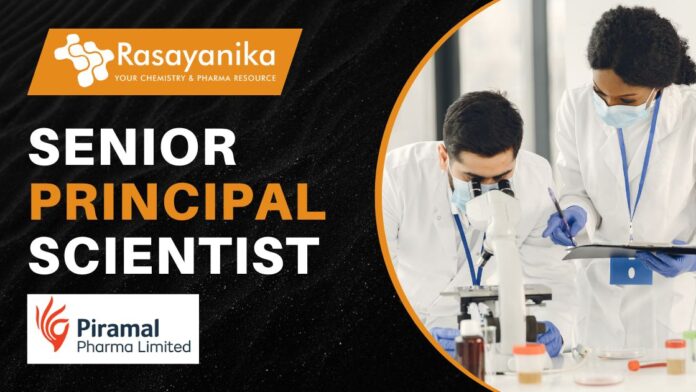 Senior Principal Scientist Analytical Leader Piramal Pharma