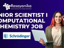 Senior Scientist I – Computational Chemistry Job at Schrödinger