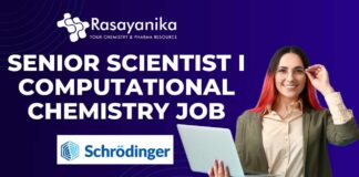 Senior Scientist I – Computational Chemistry Job at Schrödinger