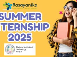 Summer Internship at NIT Raipur 2025 – Apply Now!