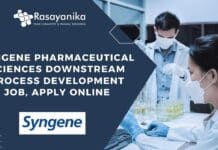 Syngene Pharmaceutical Sciences Job