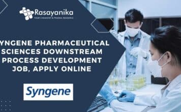 Syngene Pharmaceutical Sciences & Chem Downstream Process Development Job, Apply Online Syngene Pharmaceutical Sciences Job