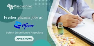 Fresher pharma jobs at Pfizer
