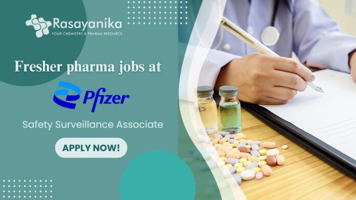 Fresher pharma jobs at Pfizer