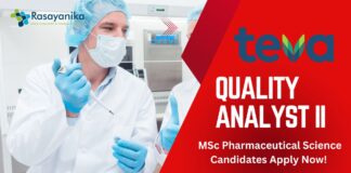 Teva Pharmaceuticals Quality Analyst II - MSc Pharmaceutical Science Candidates Apply Now! 