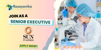 Sun Pharma Regulatory Affairs Executive Job, Apply Now