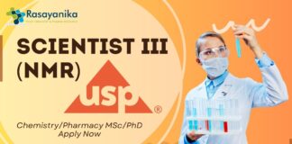 USP Scientist III (NMR) - ChemistryPharmacy MScPhD Apply Now