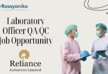 Laboratory Officer QA/QC Job Opportunity