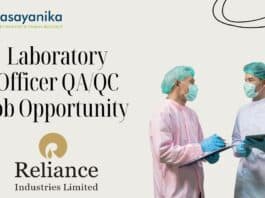 Laboratory Officer QA/QC Job Opportunity