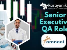 Senior Executive QA Role- at Amneal Pharmaceuticals