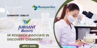 Jubilant Biosys Senior Research associate