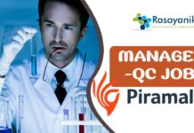 Manager -QC job at Piramal Group | Pharma Apply