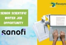 Senior Scientific Writer Job Opportunity