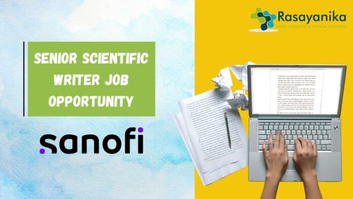 Senior Scientific Writer Job Opportunity