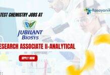 Jubilant Biosys Research Associate