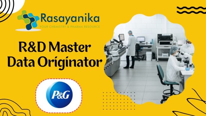 R&D Master Data Originator - at P&G in MUMBAI