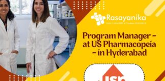 Program Manager - US Pharmacopeia - in Hyderabad