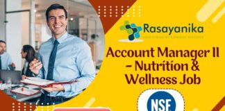 Account Manager II Job - Nutrition & Wellness,